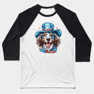 4th of July Dog #7 Baseball T-Shirt